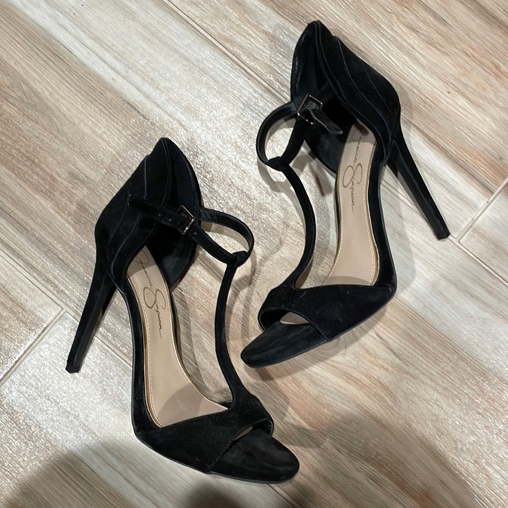 Jessica Simpson black heels, ladies size 7.5